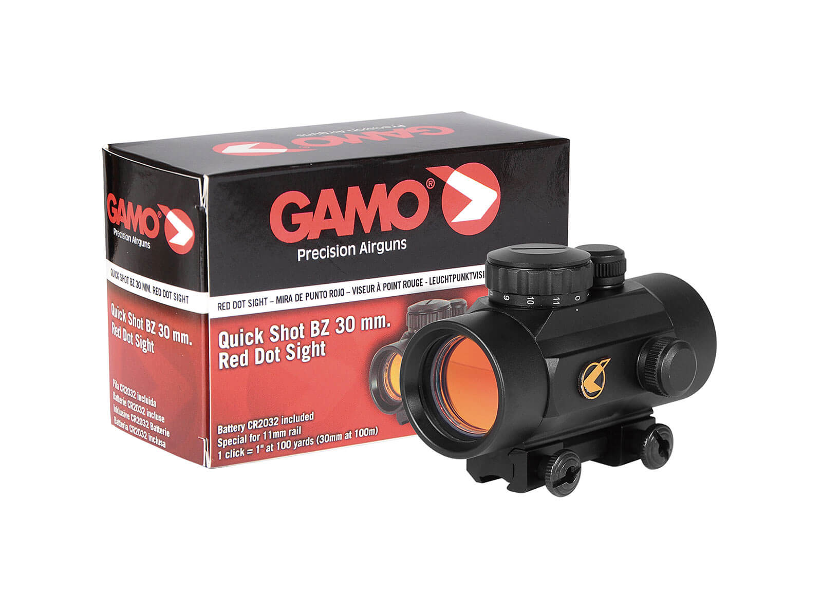 Gamo 30mm Quick Shot BZ - Mira compacta de punto rojo para rifle de aire  comprimido